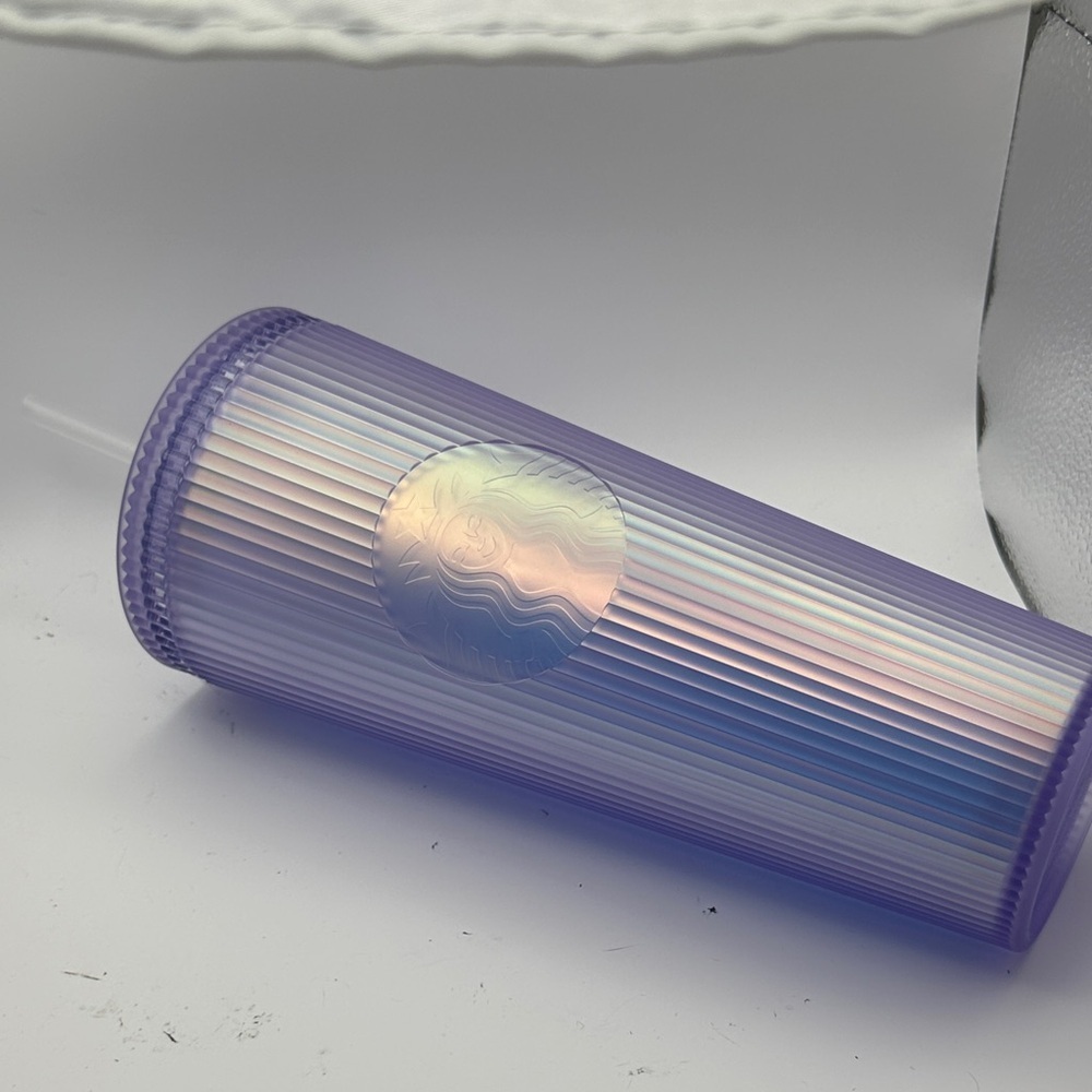 Starbucks Lavender Tumbler with Holographic Logo